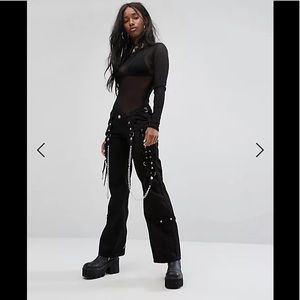 NWT Tripp NYC pants black & purple